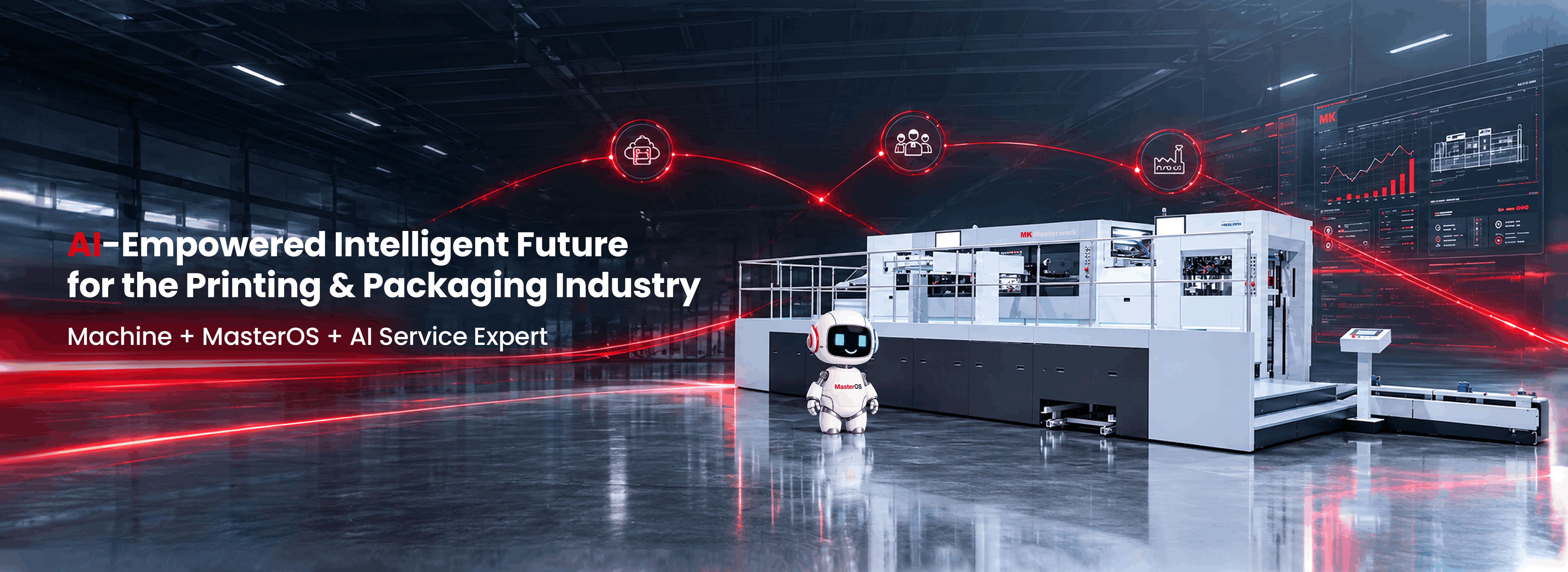 Al-Empowered Intelligent Future for the Printing & Packaging Industry Machine + MasterOS + Al Service Expert