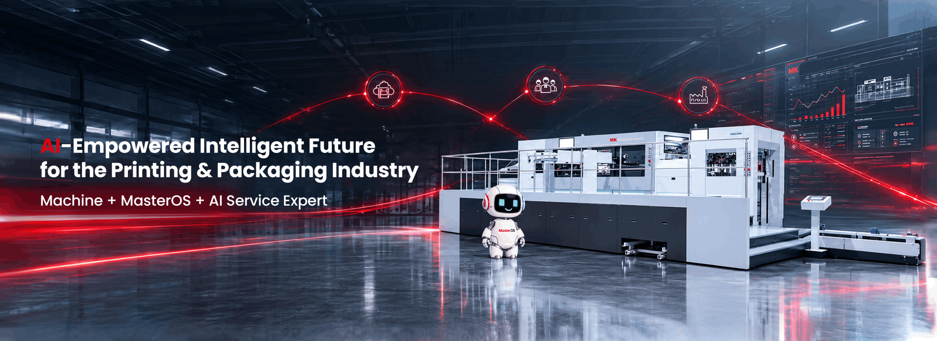 Al-Empowered Intelligent Future for the Printing & Packaging Industry Machine + MasterOS + Al Service Expert