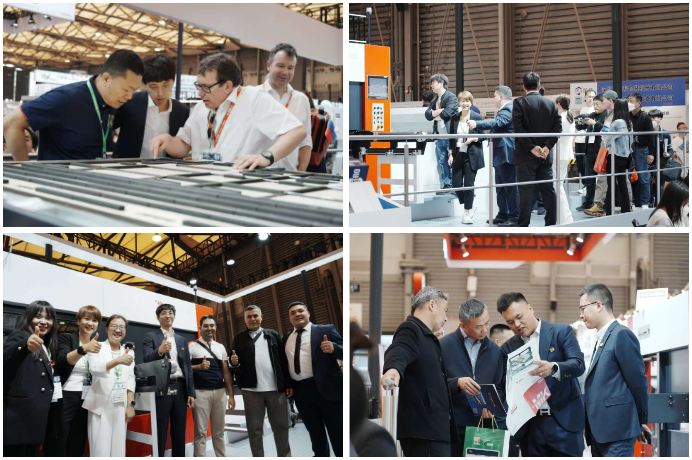 Customers visit MK booth at the exhibition
